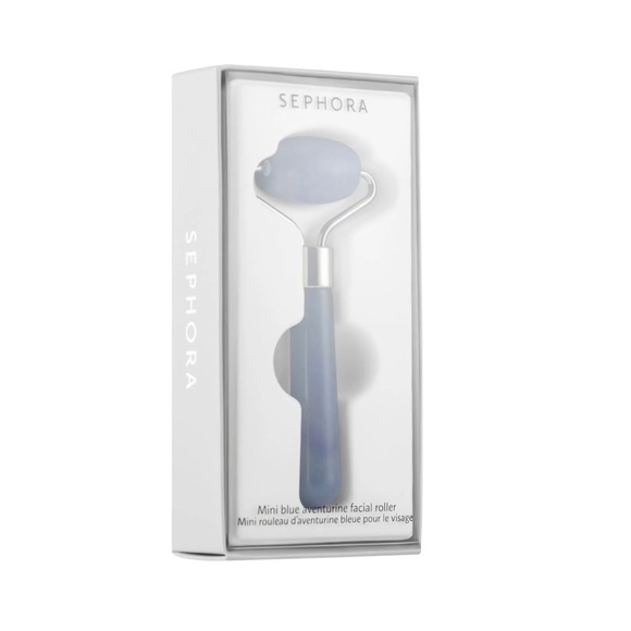Sephora Mini Blue Aventurine De-Puffing Facial Roller - Picture 3 of 7